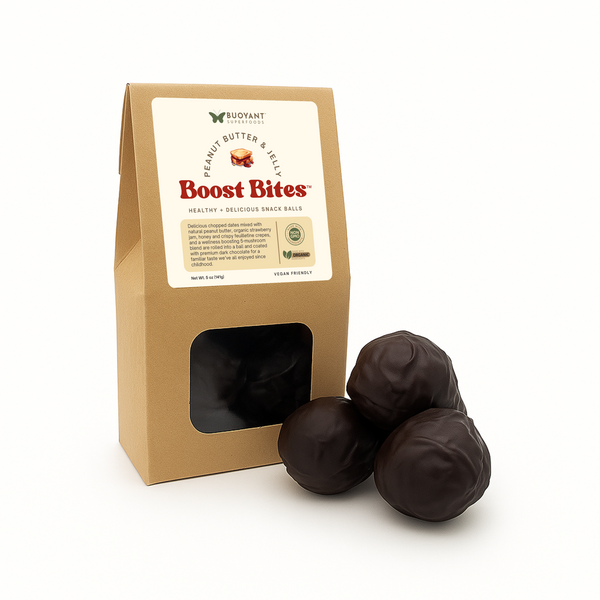 Peanut Butter & Jelly BOOST BITES Snack Balls Buoyant Brands Inc. Peanut Butter & Jelly BOOST BITES Snack Balls Buoyant Brands Inc.