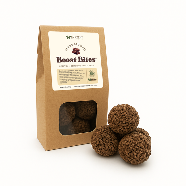 Fudge Brownie BOOST BITES Snack Balls – Buoyant Brands Inc