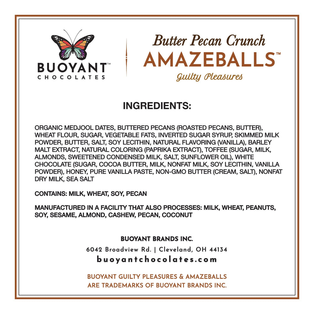 Butter Pecan Crunch AMAZEBALLS (Non-Infused)