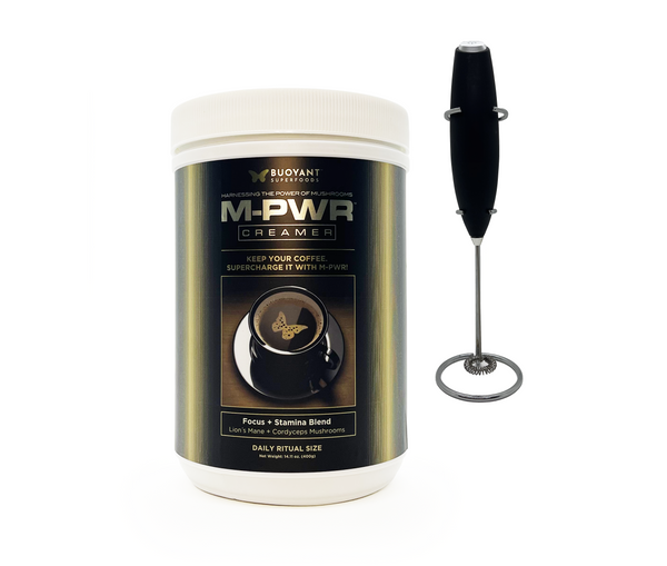 M-PWR: Functional Mushroom Creamer, Focus + Stamina Blend (Organic
