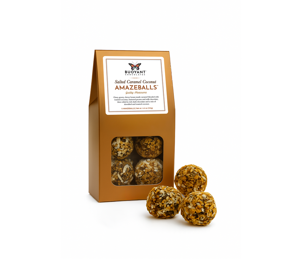 Salted Caramel Coconut AMAZEBALLS (Non-Infused)