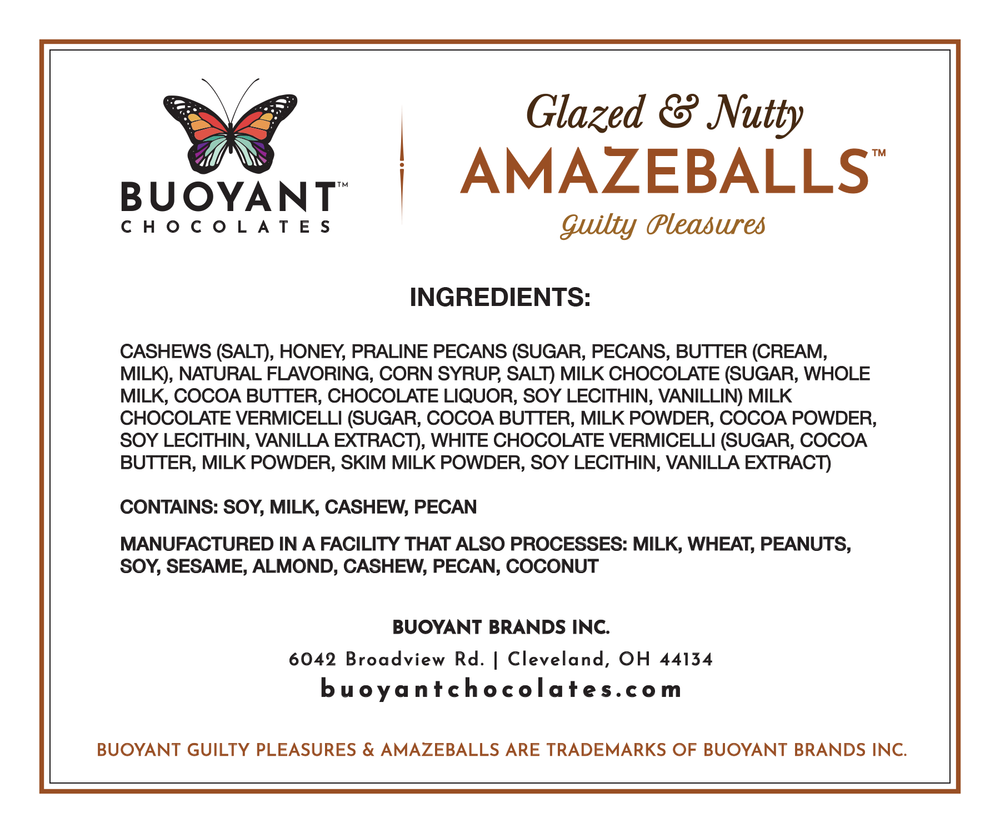 Glazed & Nutty AMAZEBALLS (Non-Infused)