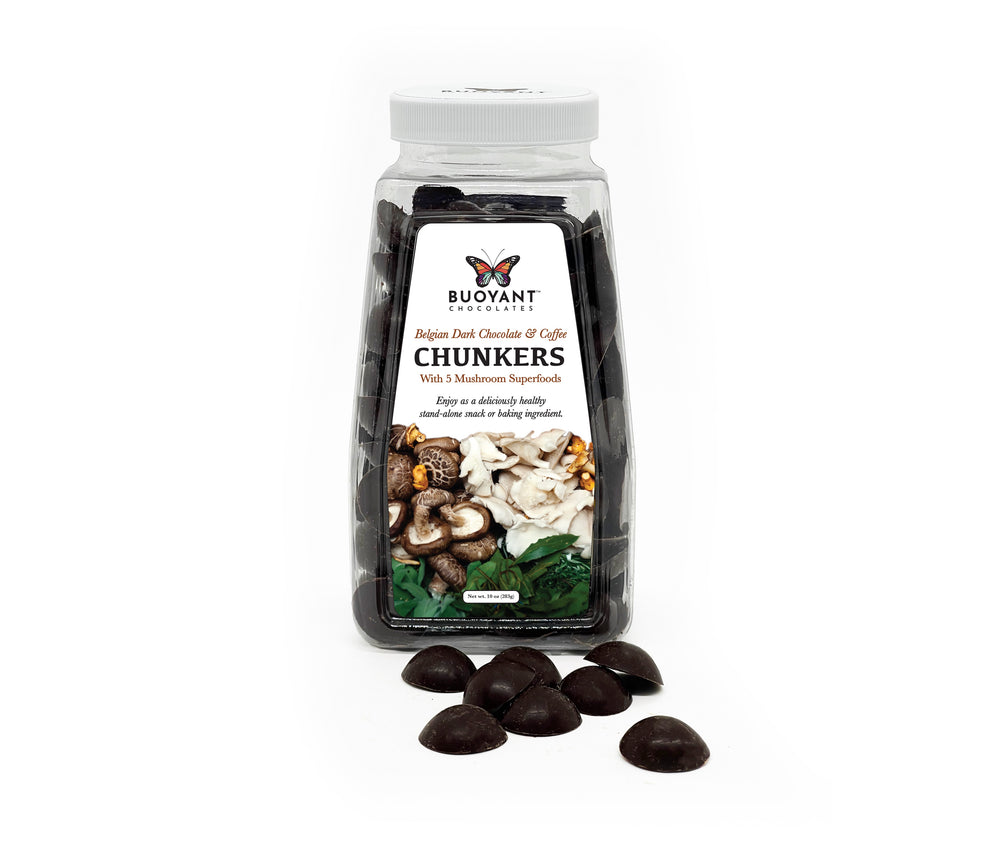 CHUNKERS - Belgian Dark Chocolate + Mushrooms + Coffee