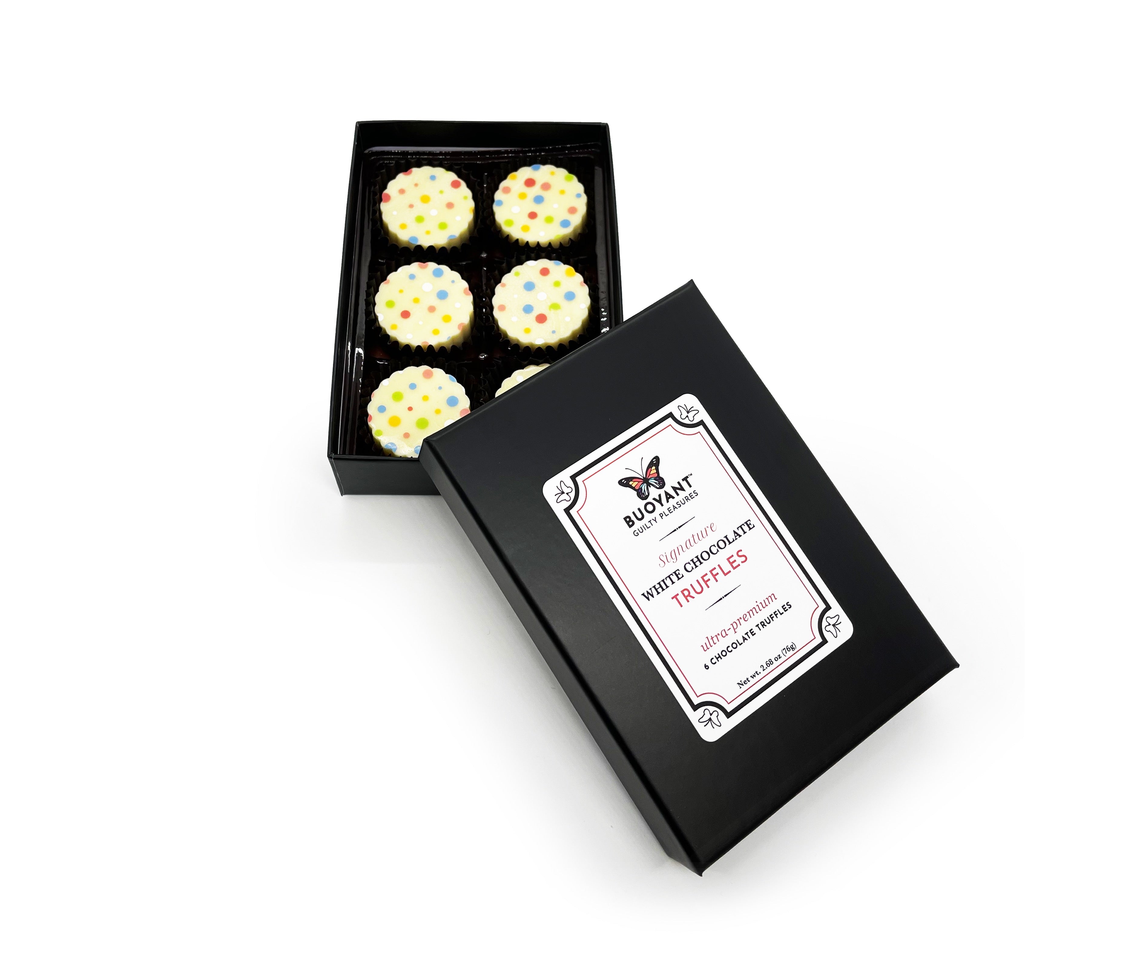 Buoyant Signature Truffles White Chocolate Non Infused Buoyant Brands Inc 